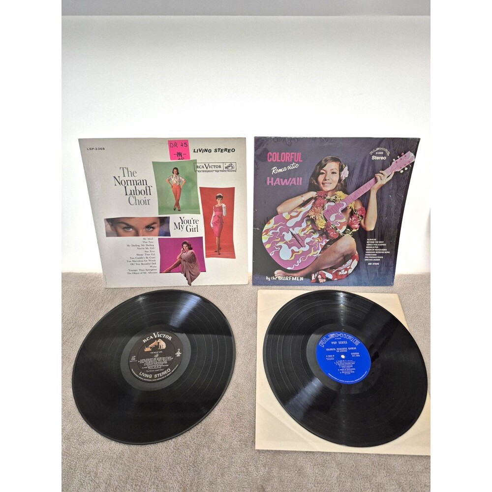 The Norman Luboff Choir/Surfmen You're My Girl + Colorful Hawaii LP Stereo
